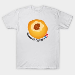 Puerto Rican Street Food Stuffed Potato Relleno de Papa T-Shirt